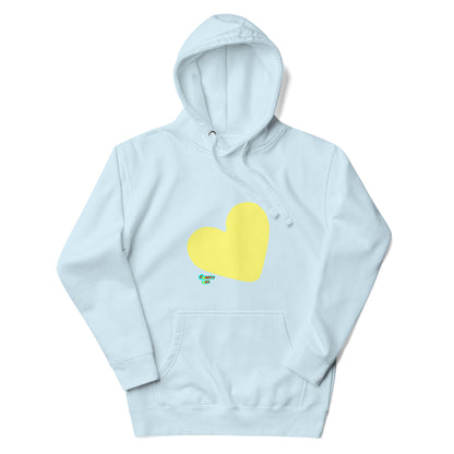 Yellow heart Unisex premium hoodie