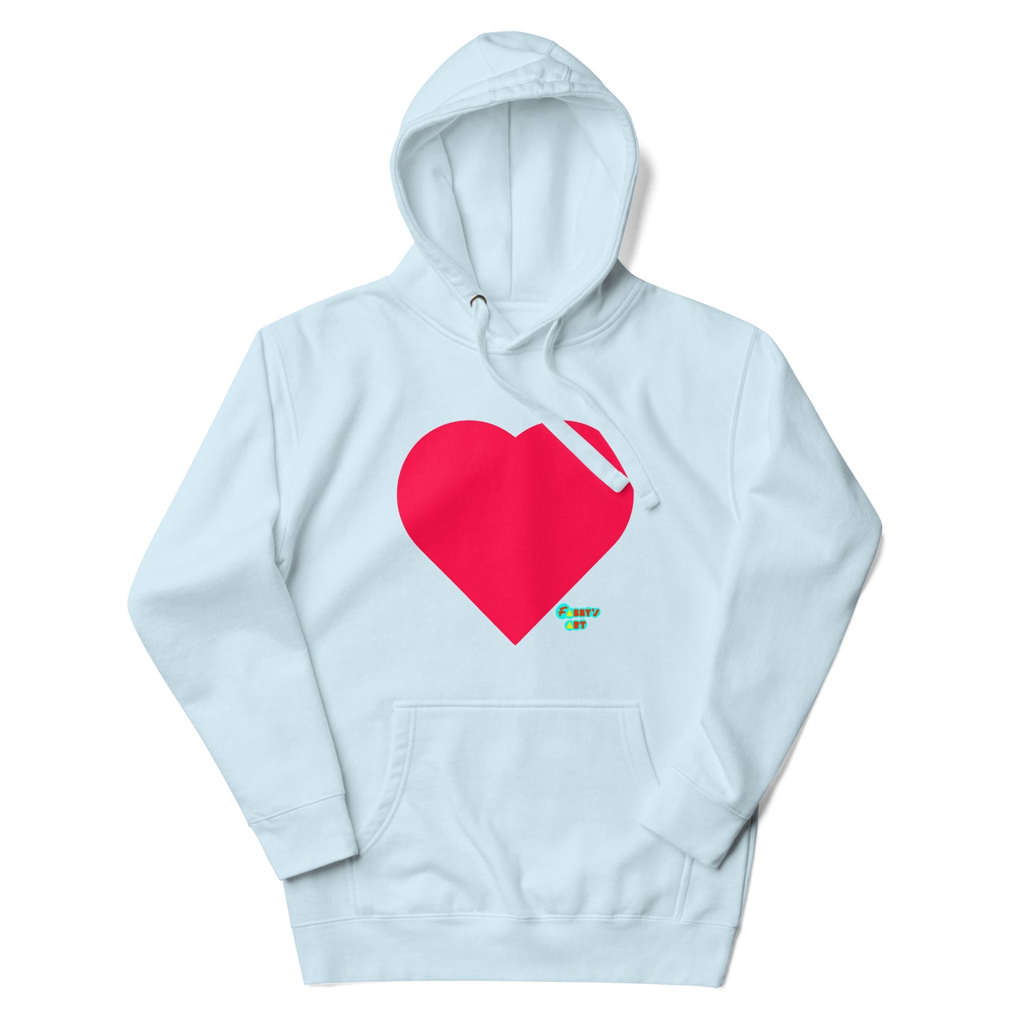 Red heart Unisex premium hoodie