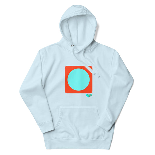 Circling around orange Unisex premium hoodie