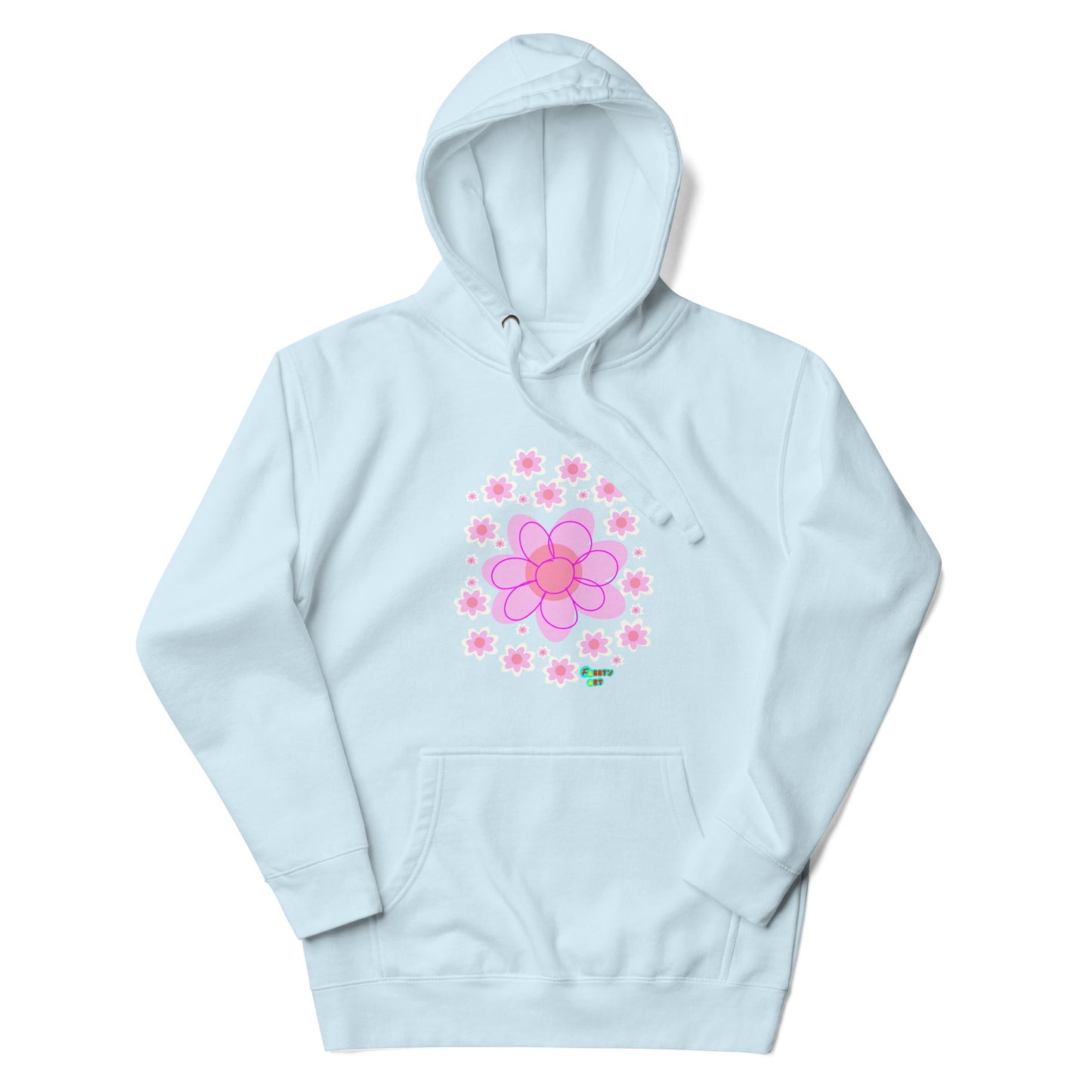 Pink Flower Unisex premium hoodie