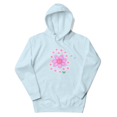 Pink Flower Unisex premium hoodie