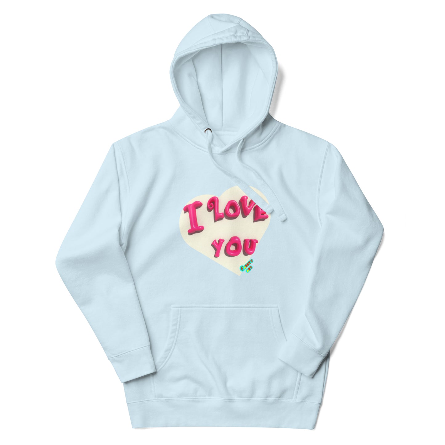 I love you heart Unisex premium hoodie