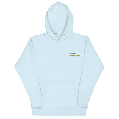 Only Speako Spanglish, Embroidery Unisex Premium Hoodie