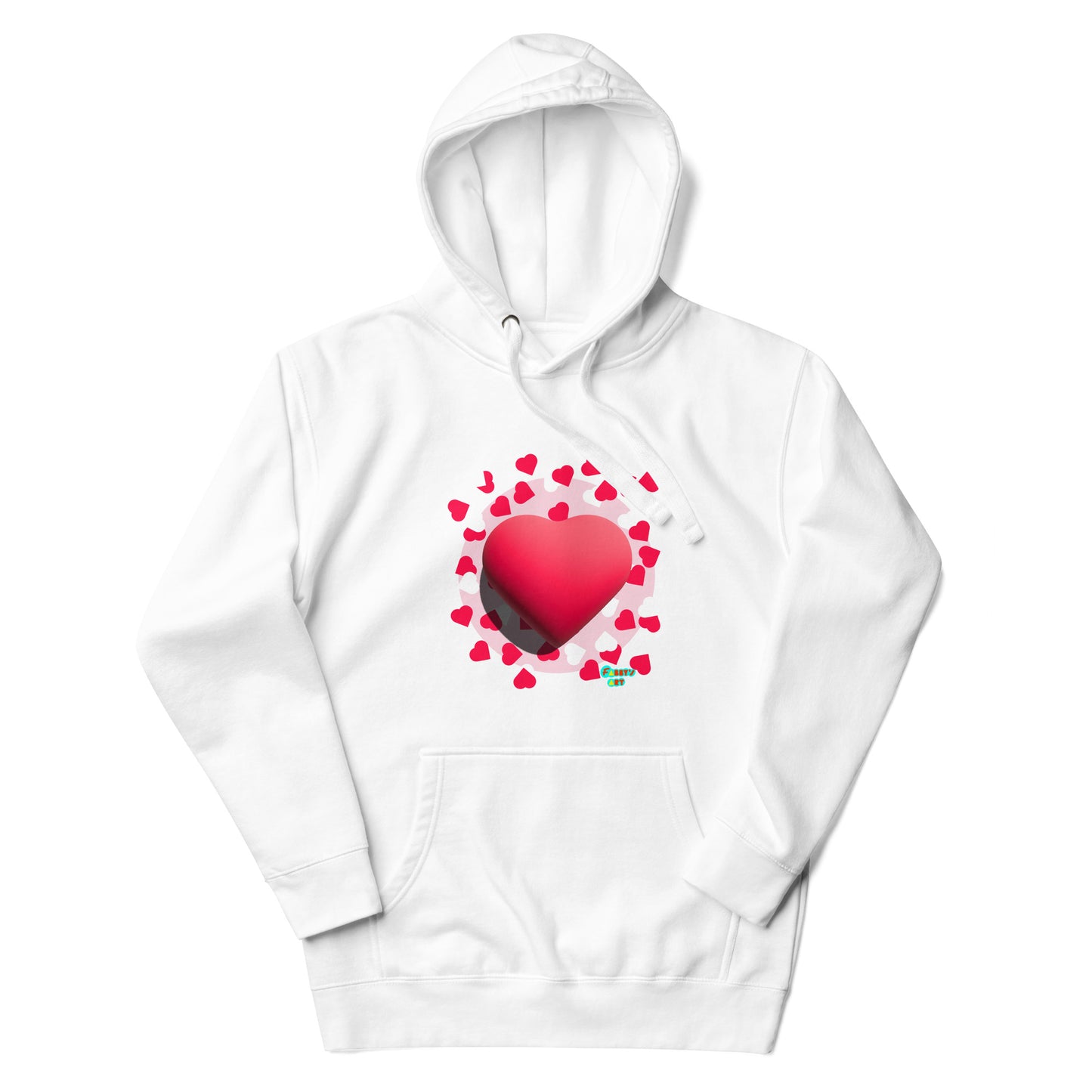 Valentines heart 3D Unisex premium hoodie