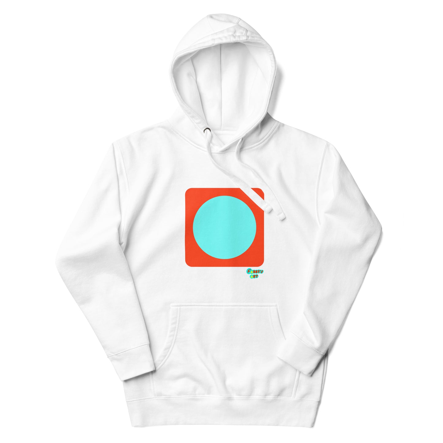 Circling around orange Unisex premium hoodie