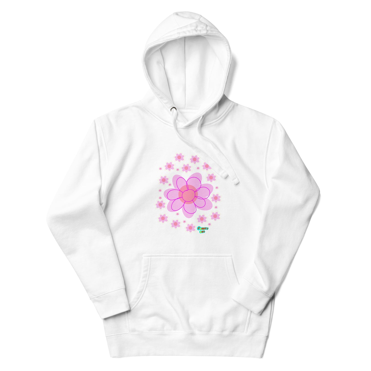 Pink Flower Unisex premium hoodie