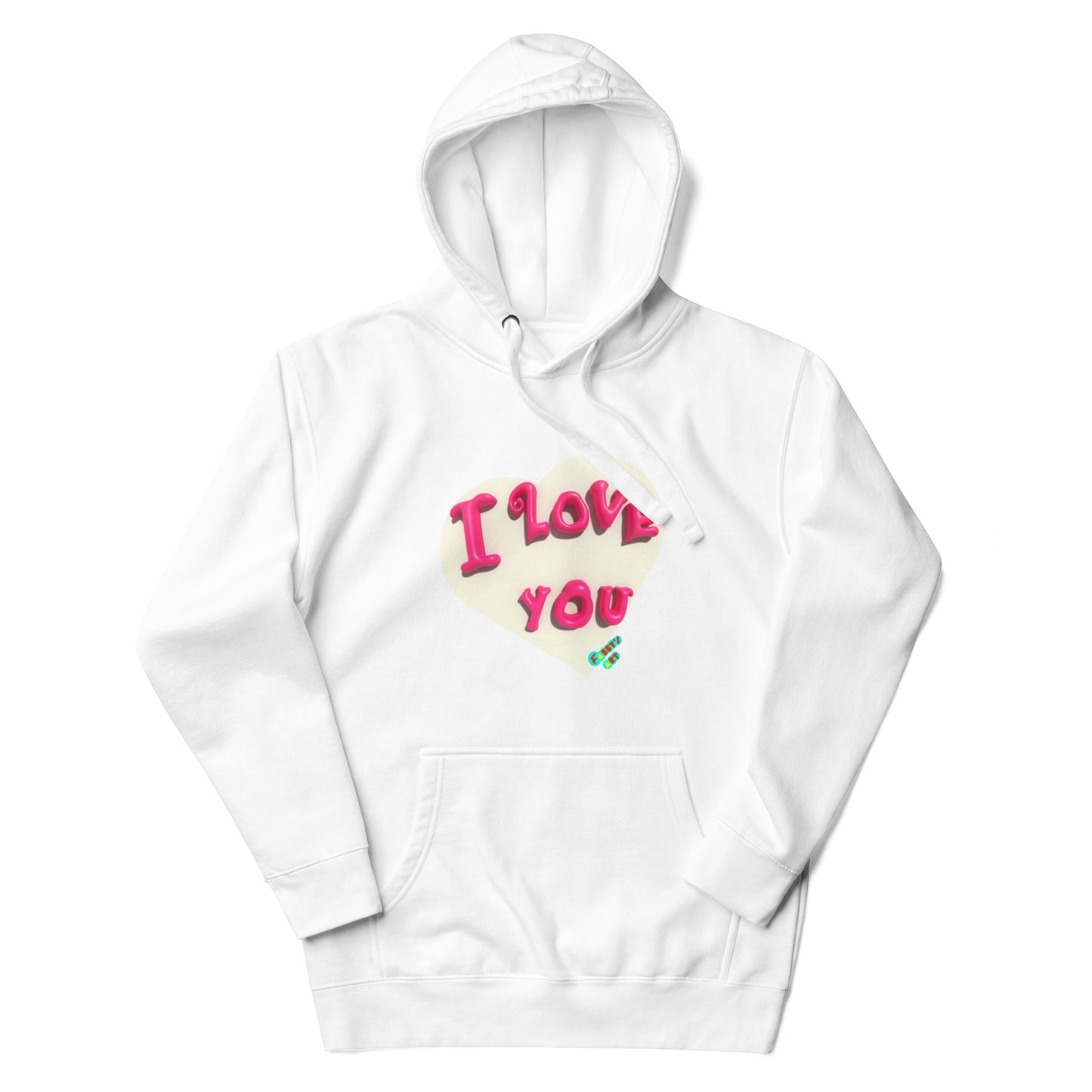 I love you heart Unisex premium hoodie