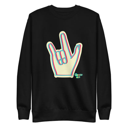 I love you sign language, Unisex Premium Sweatshirt