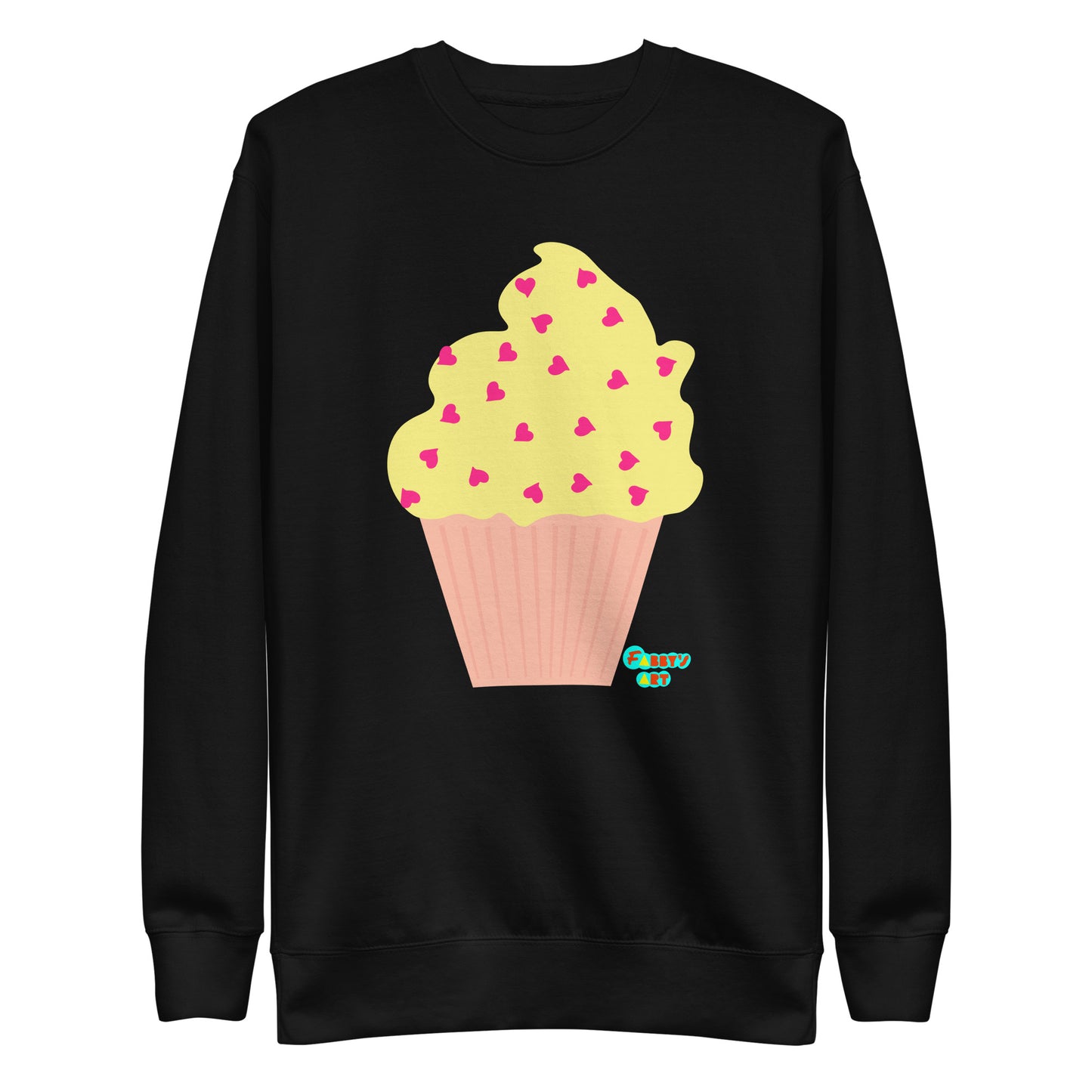 Yellow cupcake, Unisex Premium Sweatshirt