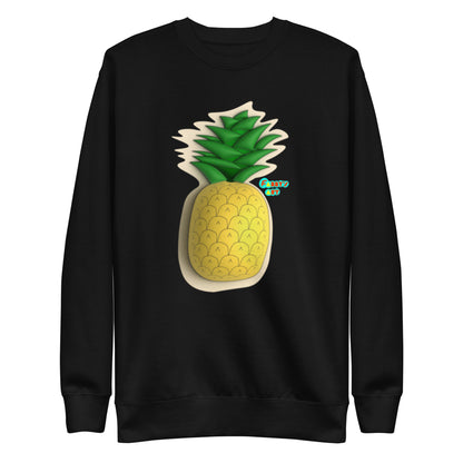 Pineapple 3D, Unisex Premium Sweatshirt