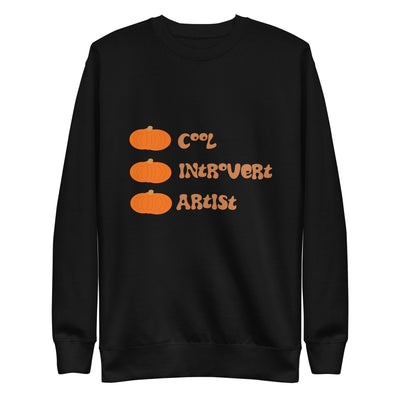 Cool introvert artist, Unisex Premium Sweatshirt