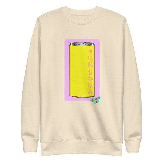 Fun soda 2D, Unisex Premium Sweatshirt