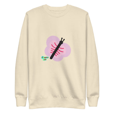 Pink butterfly, Unisex Premium Sweatshirt