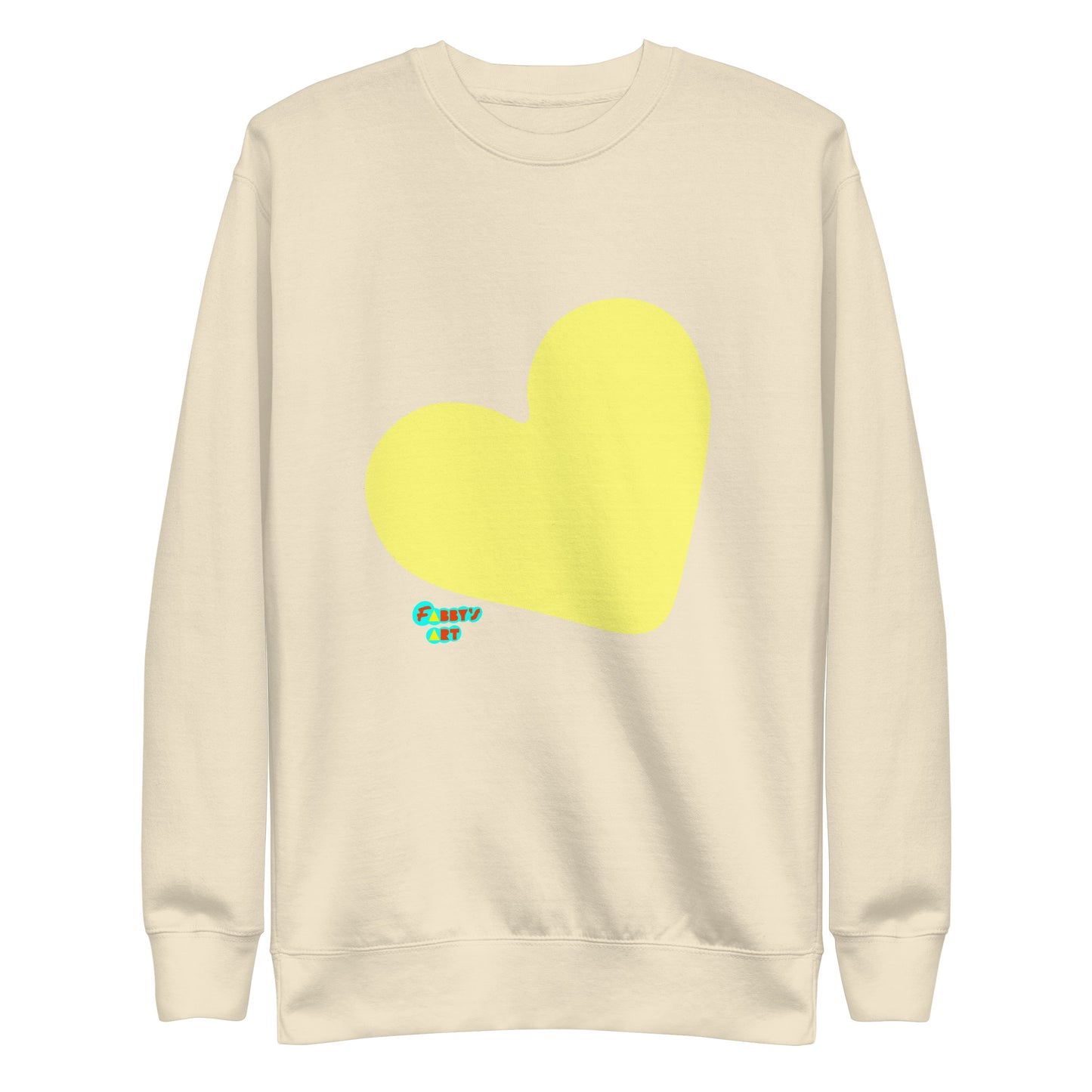 Yellow heart, Unisex Premium Sweatshirt