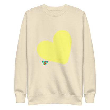 Yellow heart, Unisex Premium Sweatshirt