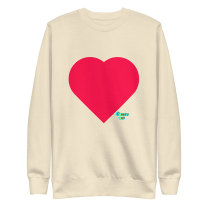 Red heart, Unisex Premium Sweatshirt