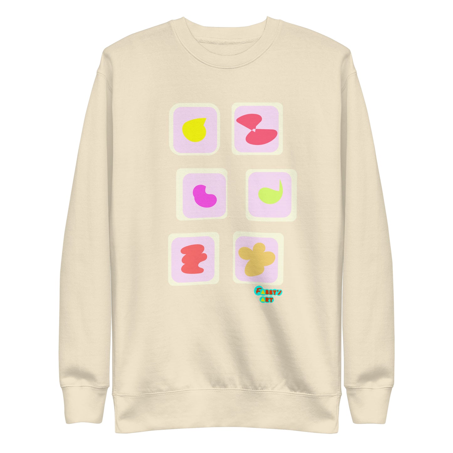 Pink squares in motion, Unisex Premium Sweatshirt