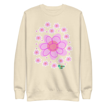 Pink Flower, Unisex Premium Sweatshirt