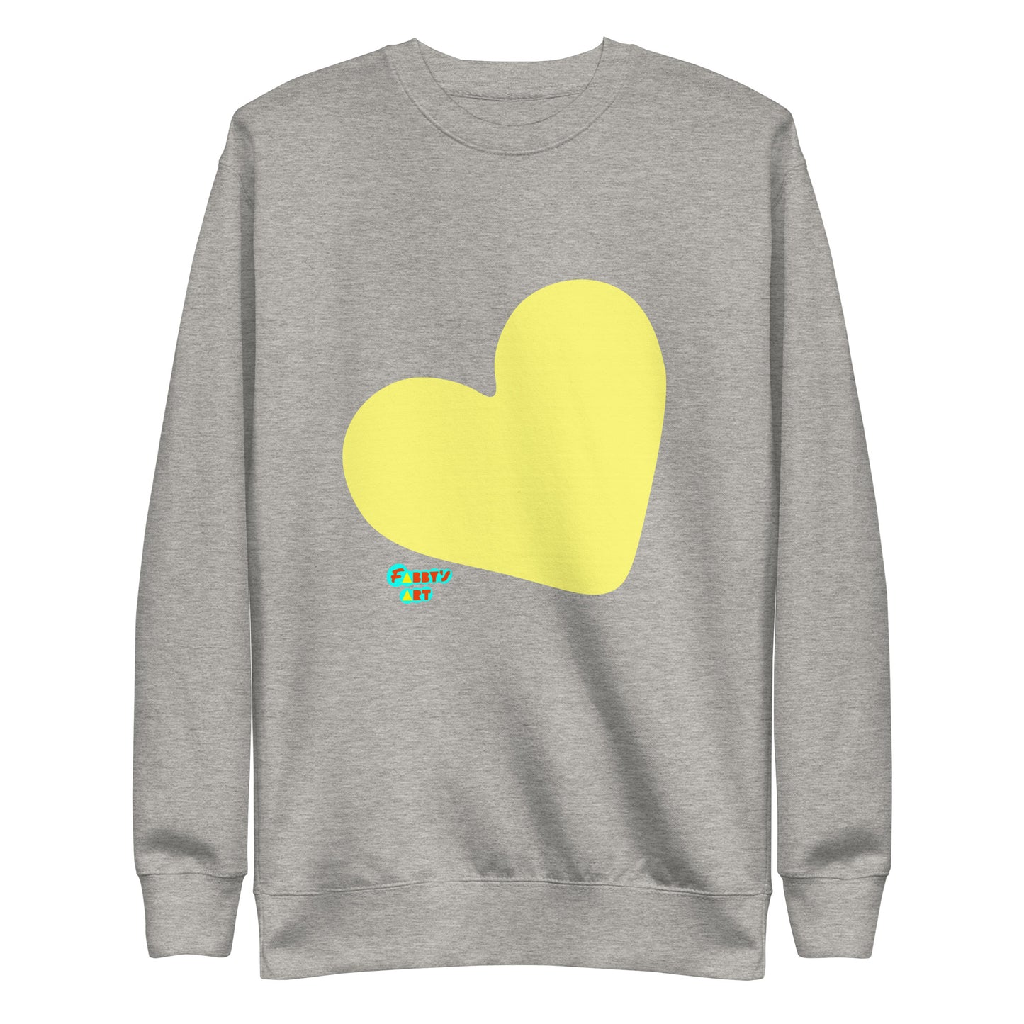 Yellow heart, Unisex Premium Sweatshirt