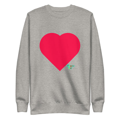 Red heart, Unisex Premium Sweatshirt