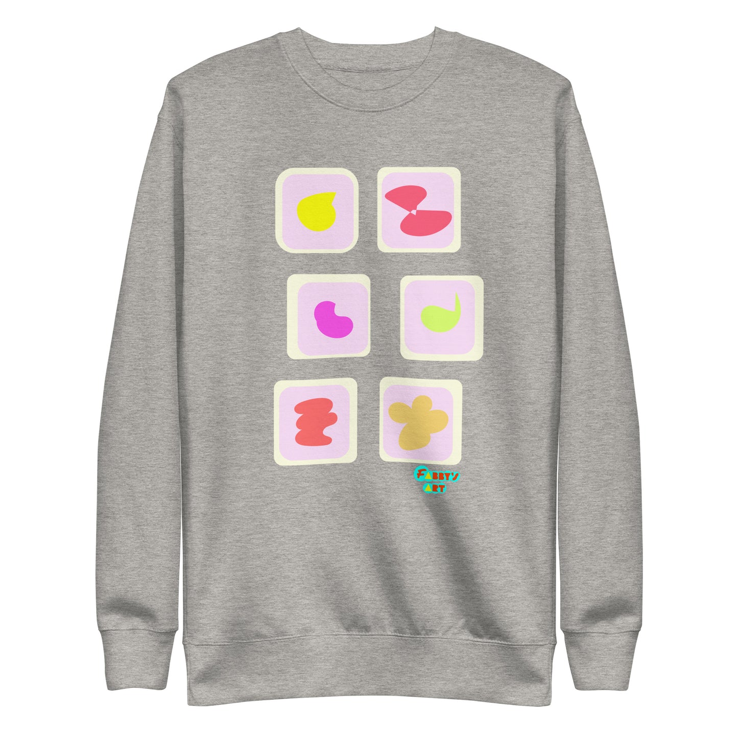 Pink squares in motion, Unisex Premium Sweatshirt