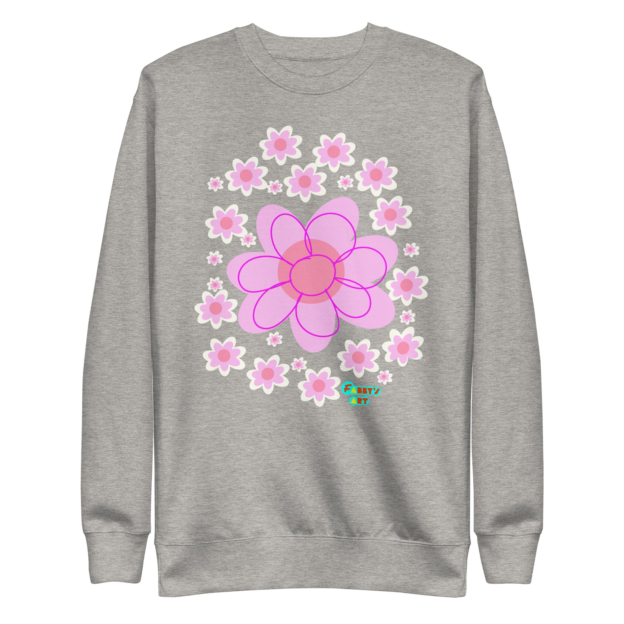 Pink Flower, Unisex Premium Sweatshirt