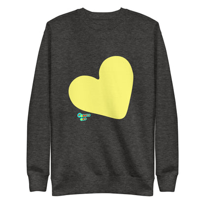 Yellow heart, Unisex Premium Sweatshirt