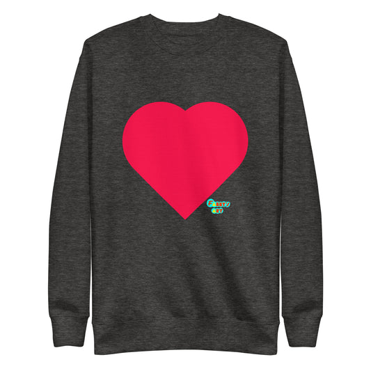 Red heart, Unisex Premium Sweatshirt