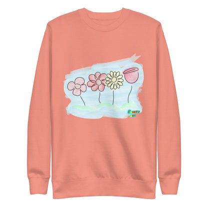 Buying myself four flowers, Unisex Premium Sweatshirt