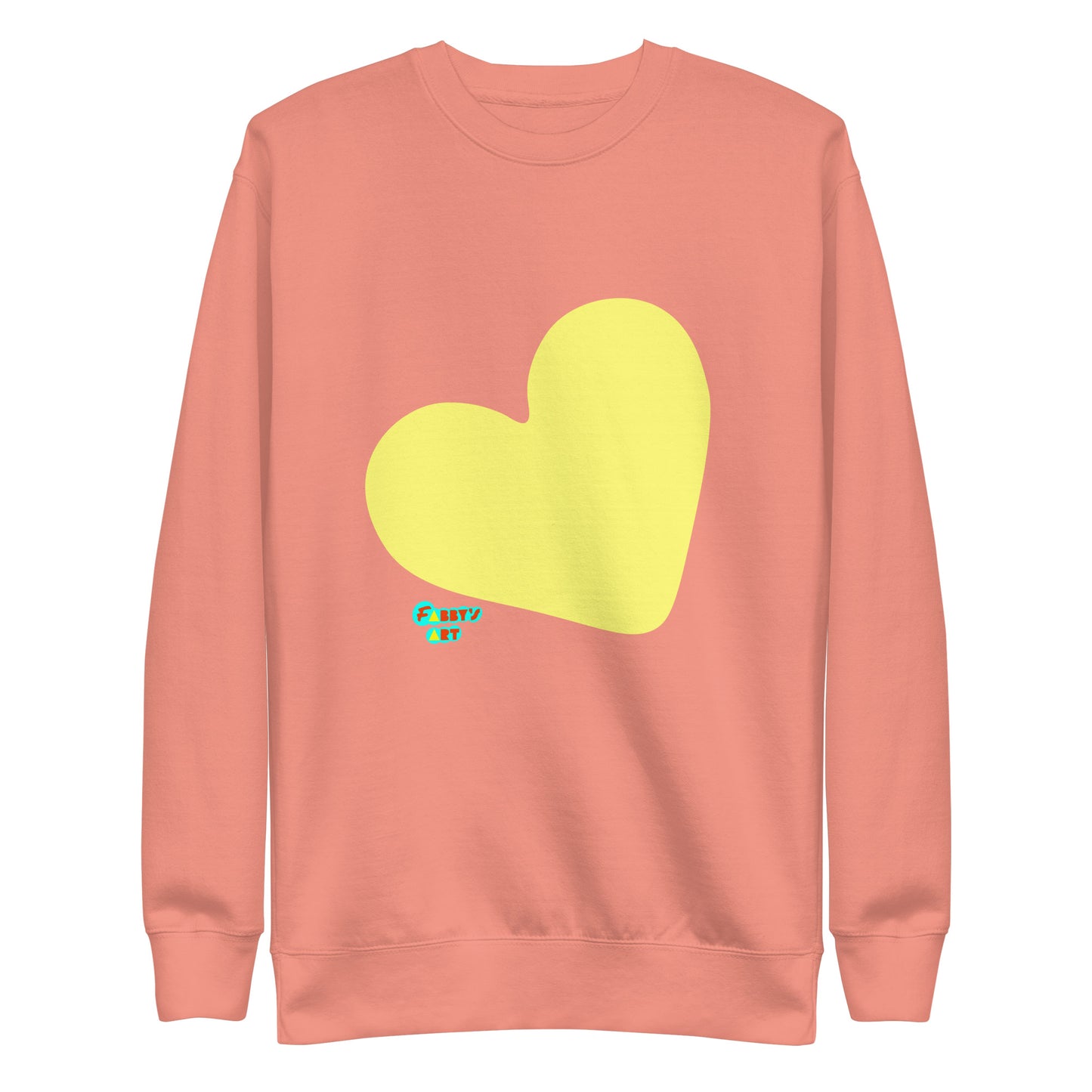 Yellow heart, Unisex Premium Sweatshirt