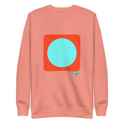 Circling around orange, Unisex Premium Sweatshirt