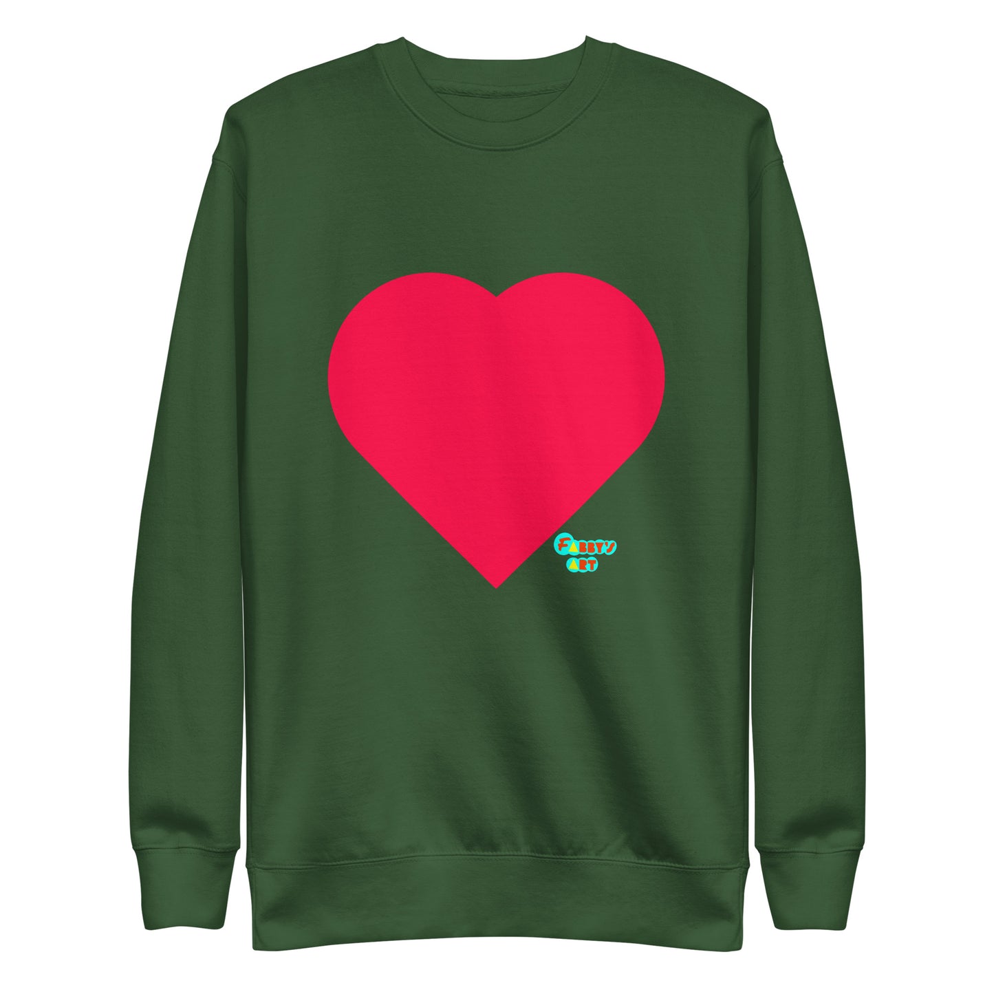 Red heart, Unisex Premium Sweatshirt