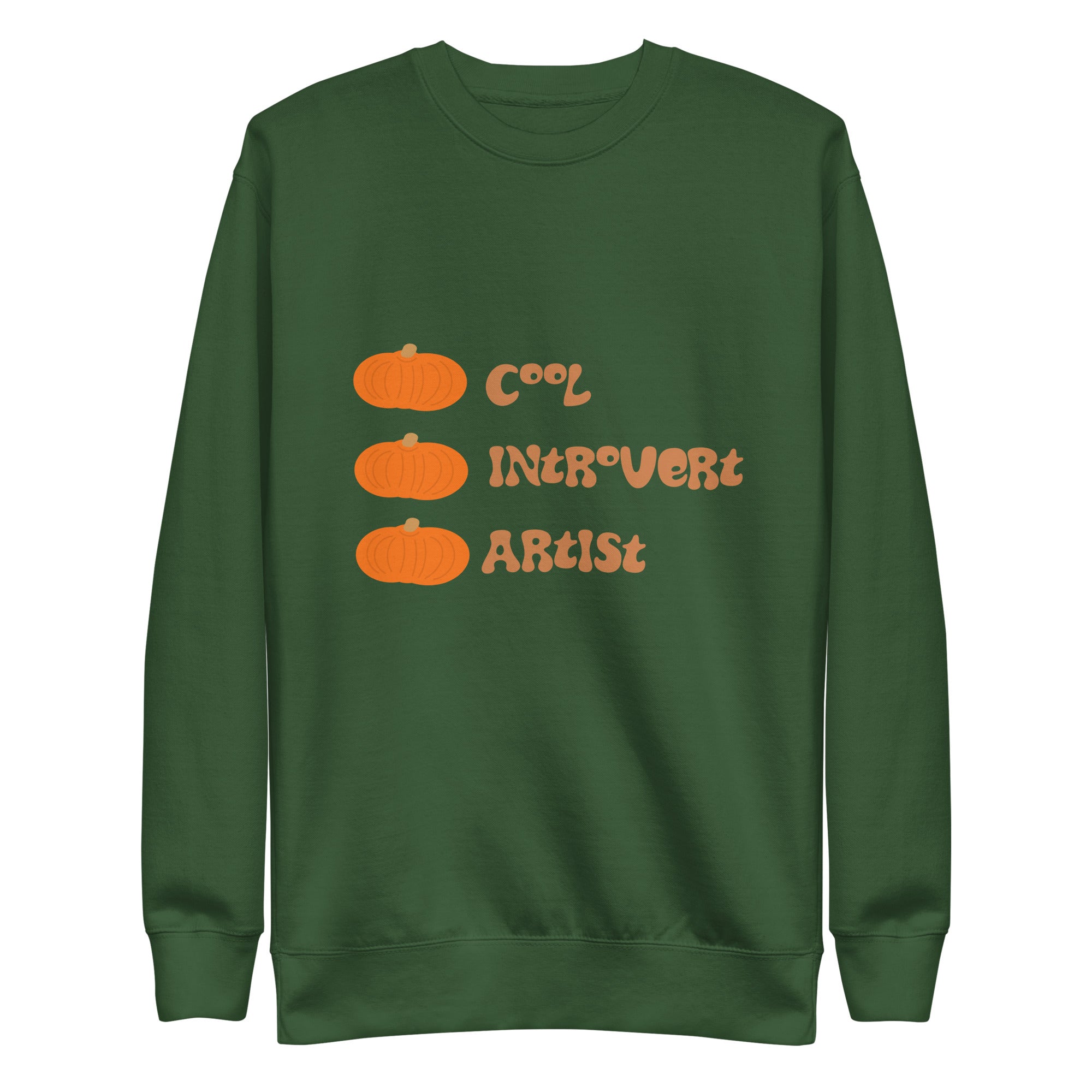 Cool introvert artist, Unisex Premium Sweatshirt