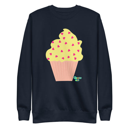 Yellow cupcake, Unisex Premium Sweatshirt