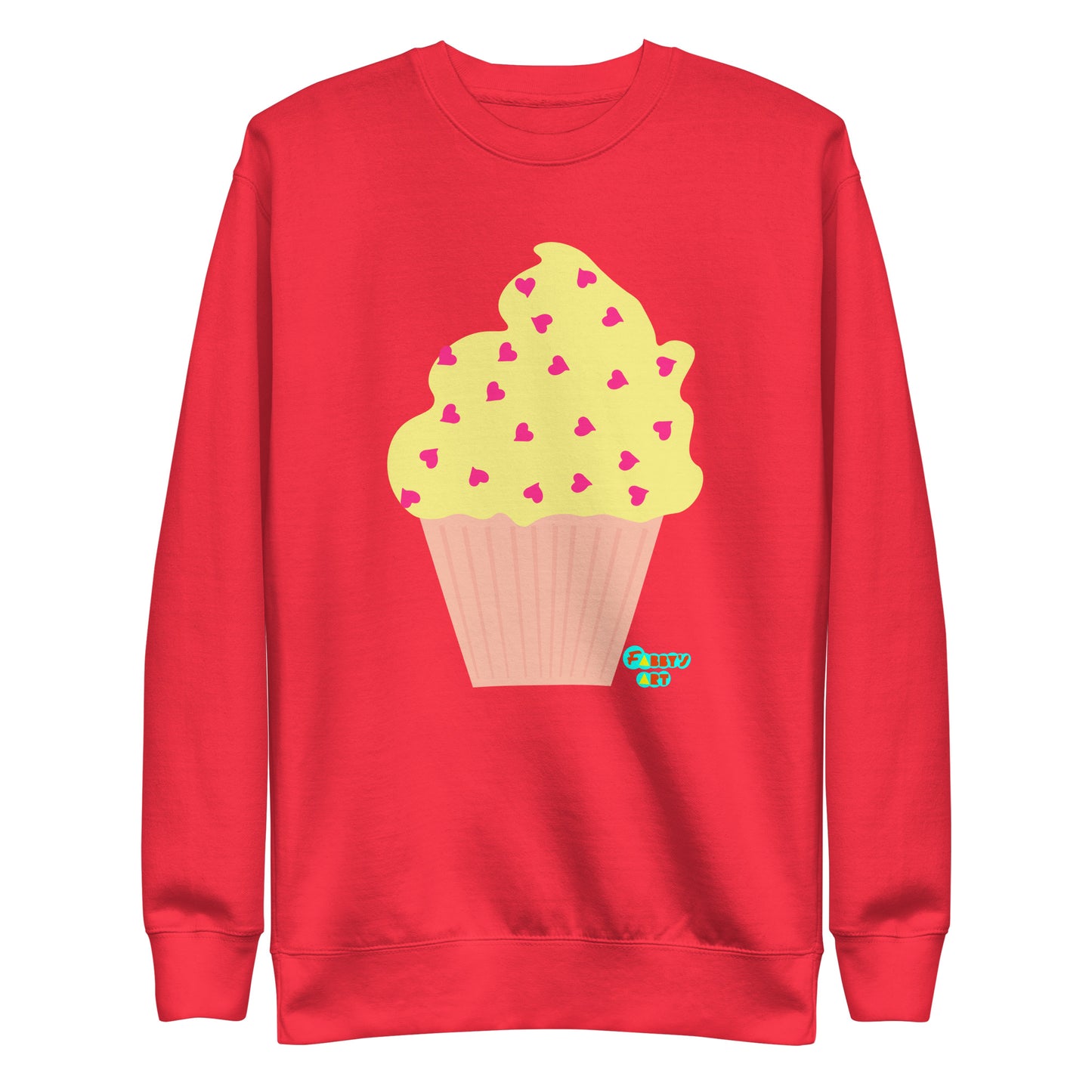 Yellow cupcake, Unisex Premium Sweatshirt