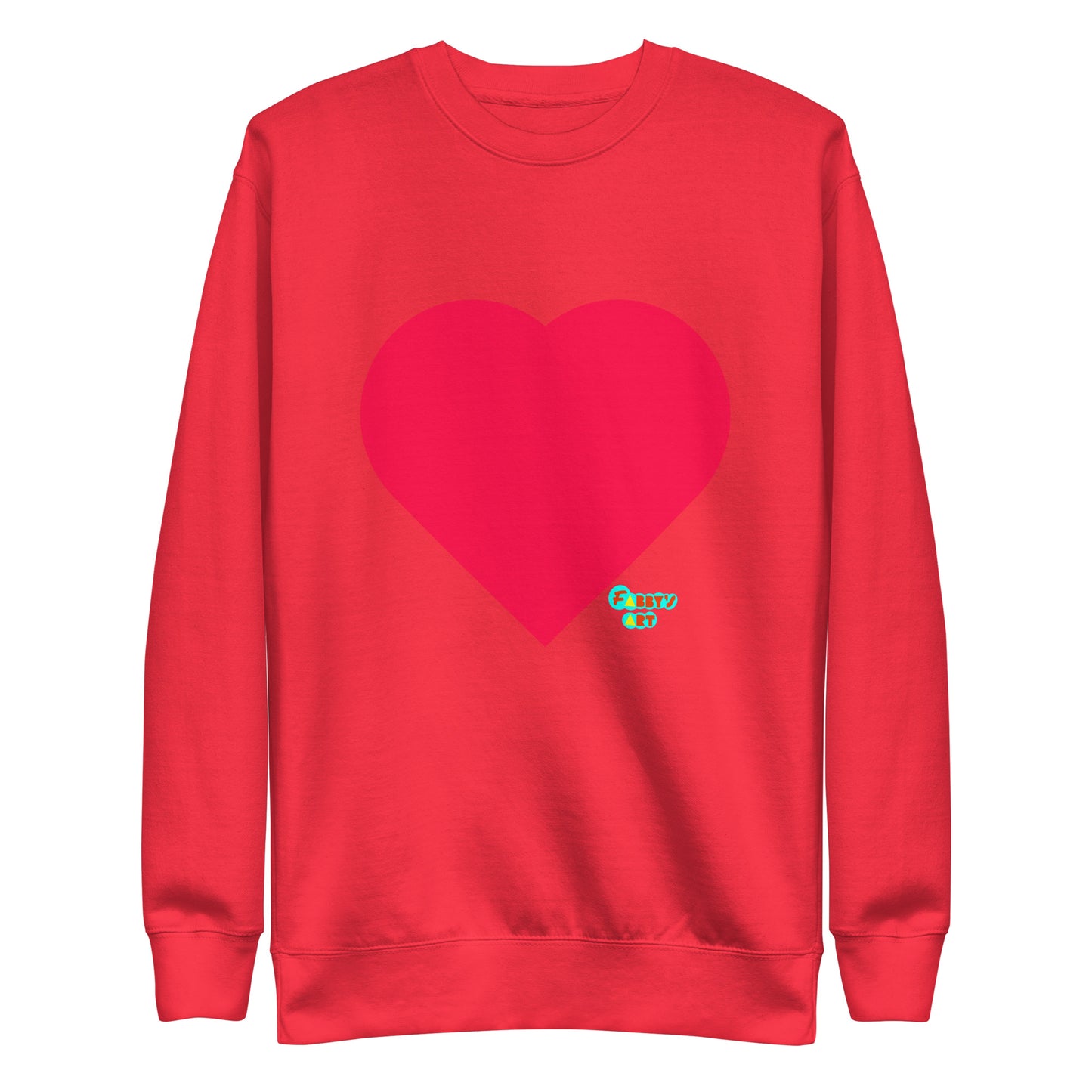 Red heart, Unisex Premium Sweatshirt