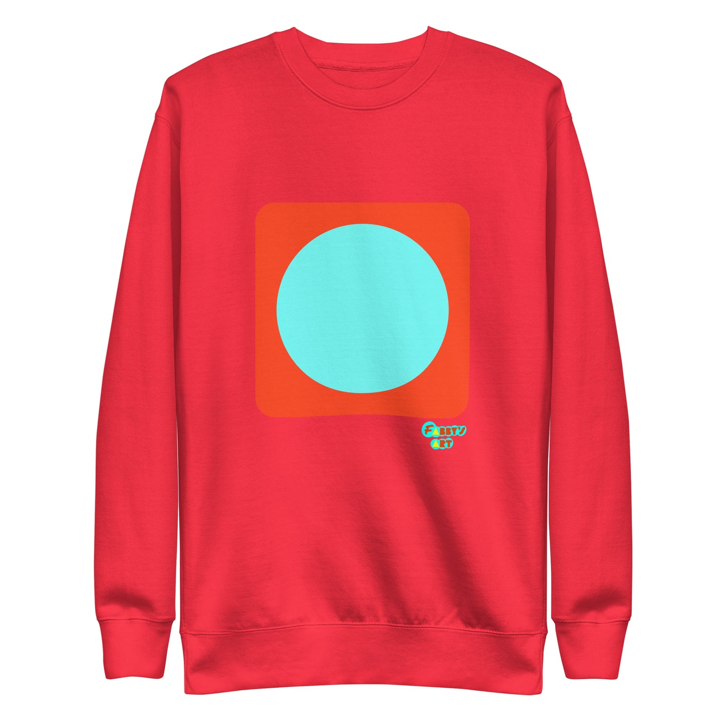 Circling around orange, Unisex Premium Sweatshirt