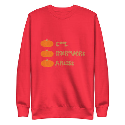 Cool introvert artist, Unisex Premium Sweatshirt