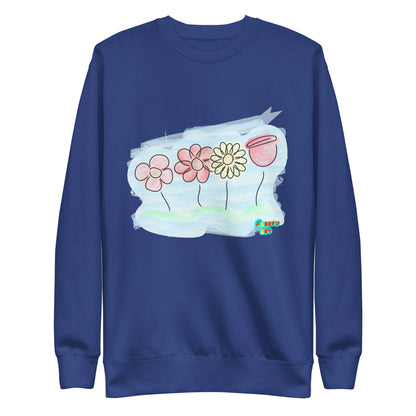 Buying myself four flowers, Unisex Premium Sweatshirt