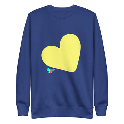 Yellow heart, Unisex Premium Sweatshirt