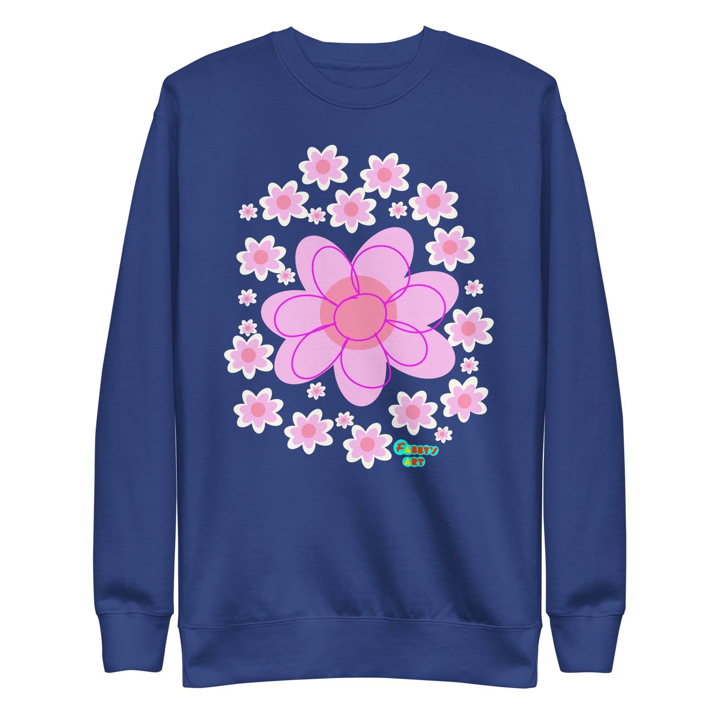 Pink Flower, Unisex Premium Sweatshirt