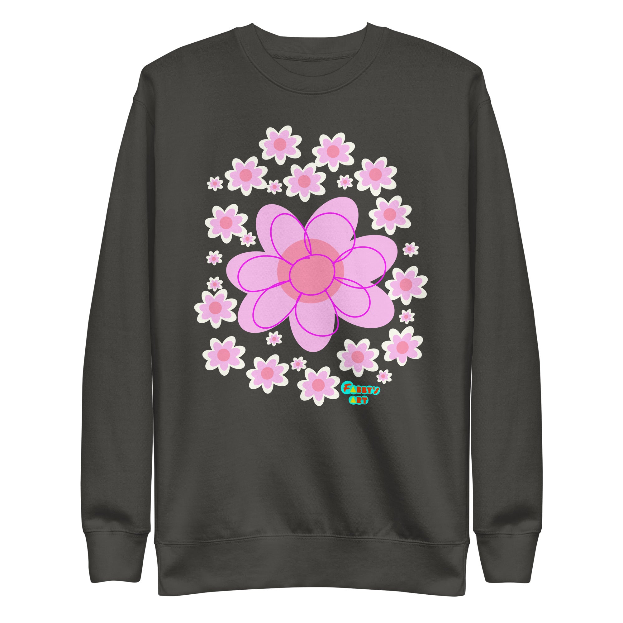 Pink Flower, Unisex Premium Sweatshirt