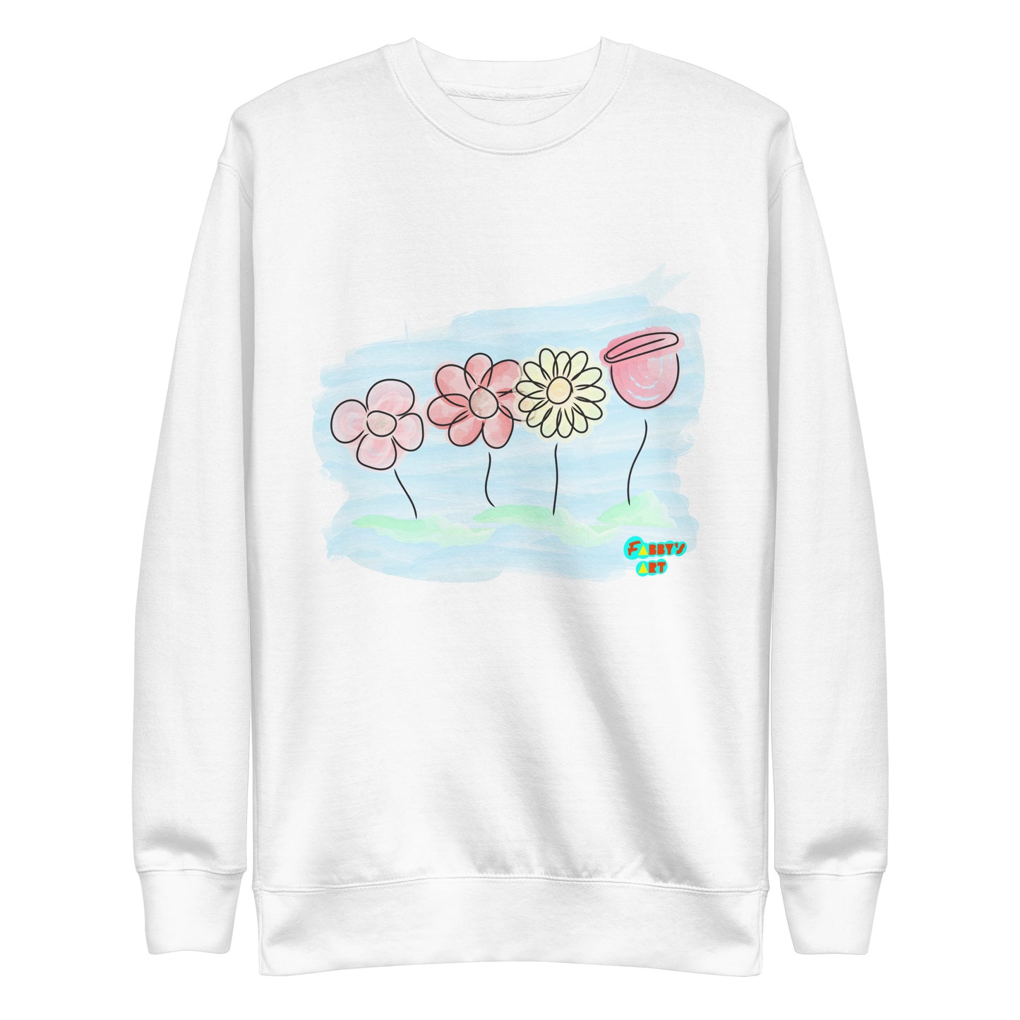 Buying myself four flowers, Unisex Premium Sweatshirt