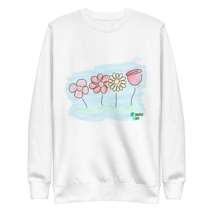 Buying myself four flowers, Unisex Premium Sweatshirt