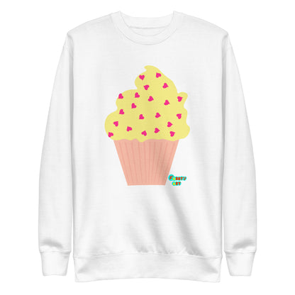 Yellow cupcake, Unisex Premium Sweatshirt