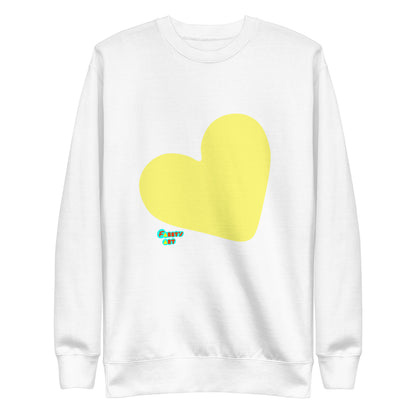 Yellow heart, Unisex Premium Sweatshirt