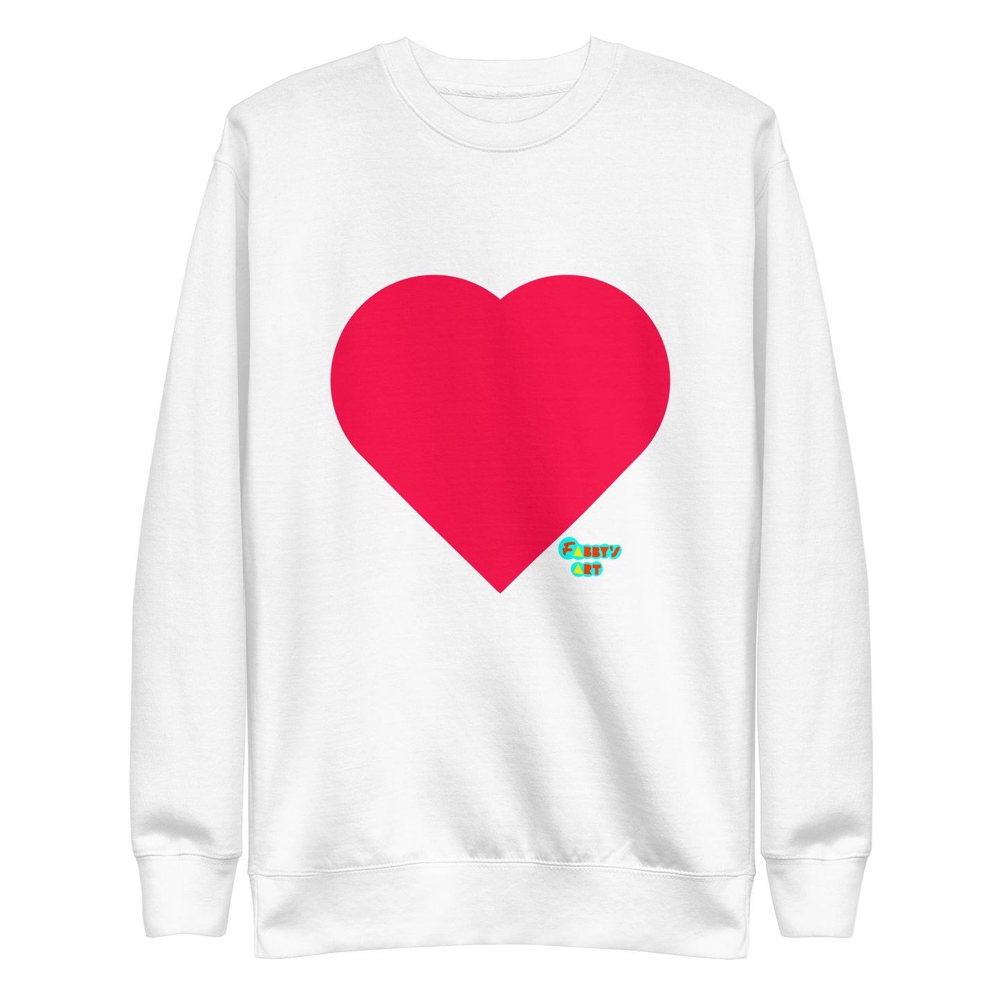 Red heart, Unisex Premium Sweatshirt