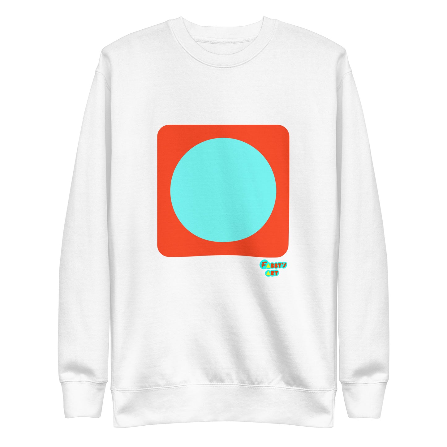 Circling around orange, Unisex Premium Sweatshirt