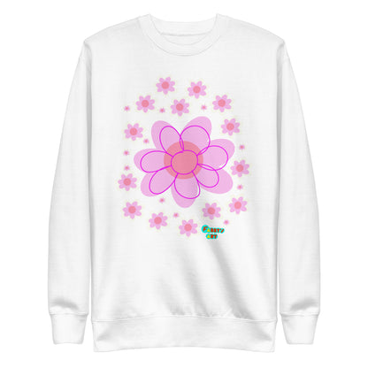 Pink Flower, Unisex Premium Sweatshirt