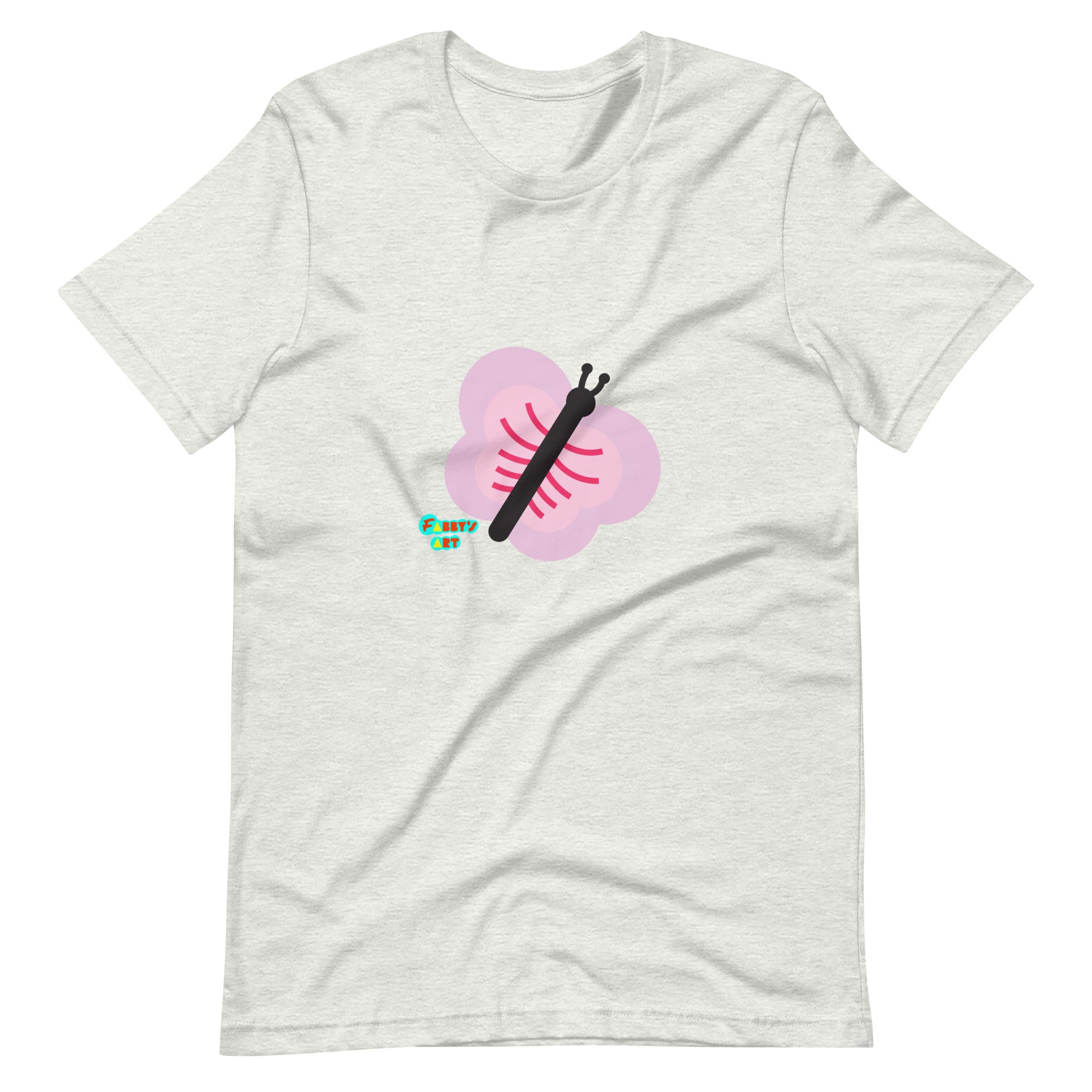 Pink butterfly Unisex t-shirt
